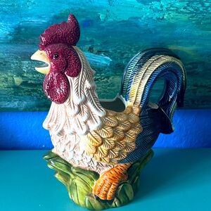 NWOT Bright & Cheerful Rooster Jug